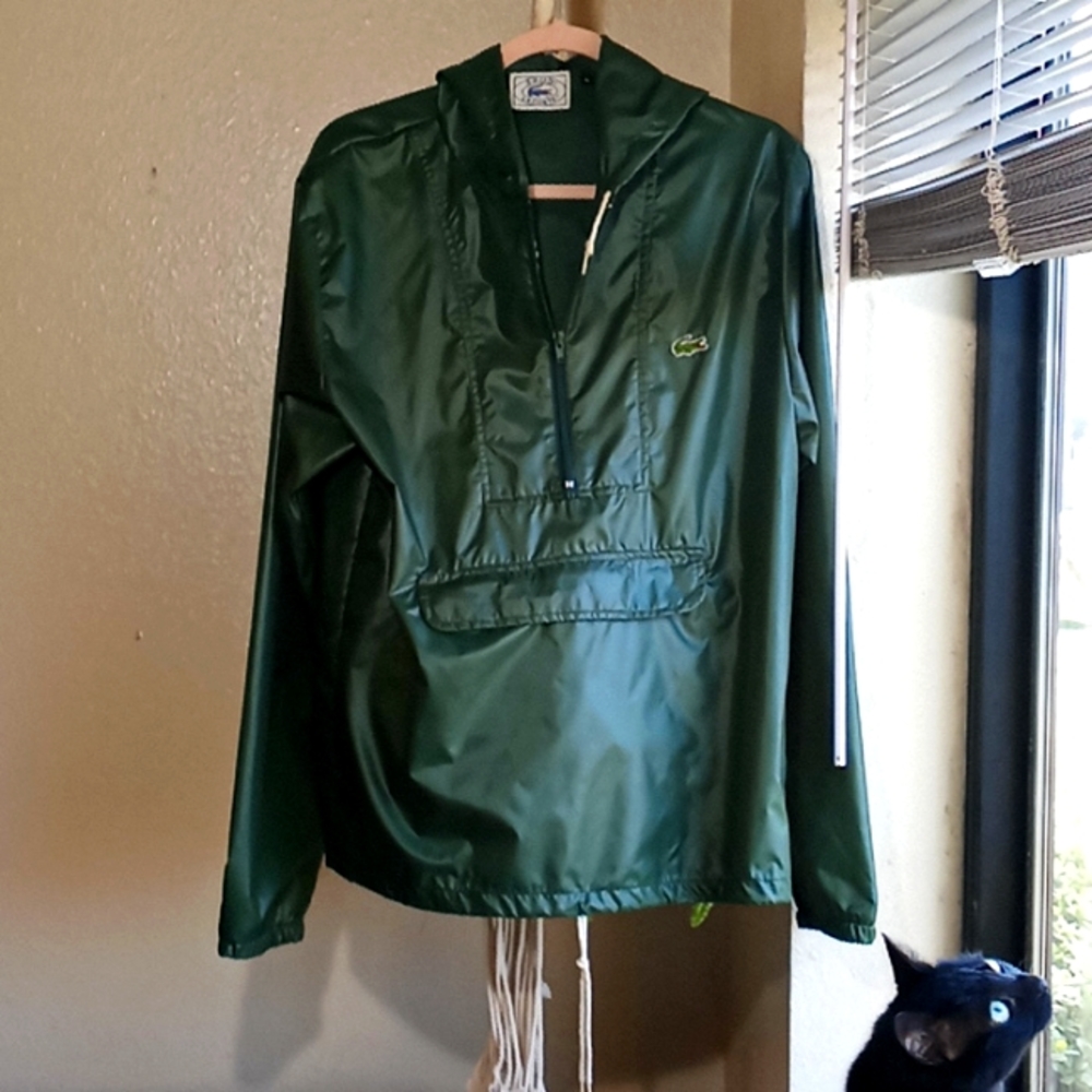 Lacoste wind breaker dark green